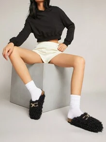 SHUZIA Chaussons d"intérieur en peluche pour femmes adaptés à un usage quotidien