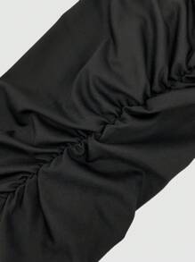 Slaydiva 修飾收腰高腰窄腿褲 - 黑色 - 查看 4