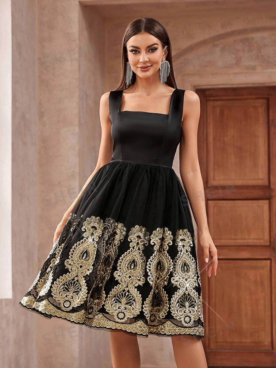 SHEIN Belle Legant Exquisite Luxurious Retro Atmospheric Charming 