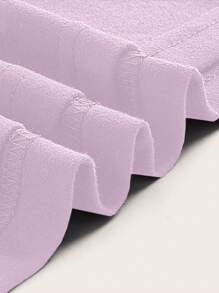 SHEIN MOD 性感休闲简约百搭圆领短袖紧身露背女式 T 恤，适合夏季套头衫