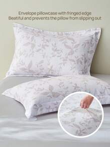 2/3pcs Supersoft Reversible Floral Print Duvet Cover Bedding Set, Vacay Style Lightweight Cloud-Like Feel Bedding, Wrinkle-Resistant, Shrink-Resistant, Duvet Cover*1 Pillowcase*1/2,Perfectly Fits Twin Full King Queen All Size Bed