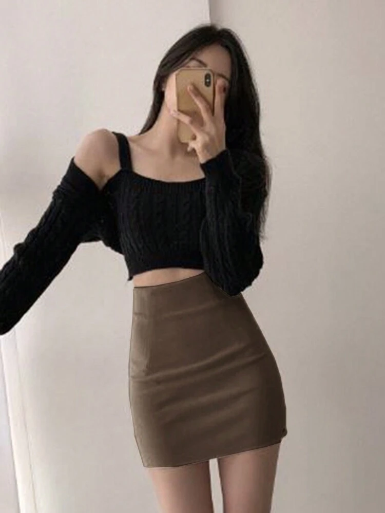 Women's Solid Color Bodycon Elegant Skirt Summer,Pencil Skirt
