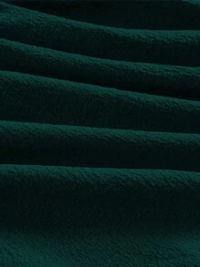 Modelyn 大码夏季休闲纯色长裙 - 墨綠色 - 查看 4