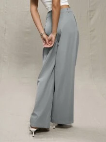 MUSERA Pantalón de pierna recta sastre para negocios, oficina y trabajo, ideal para primavera, vacaciones de verano y vacaciones