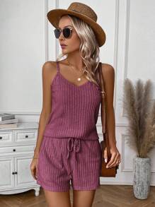 EMERY ROSE 女款時尚2入組服裝 - 酒紅色 - 查看 6