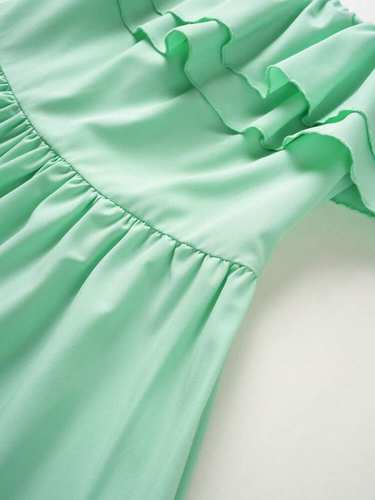 Women's Plain Simple Daily Lace Decorated Dress