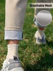 In My Nature 戶外男女款防水透氣網布復合徒步褲，適用於露營和城市通勤 - 卡其色 - 查看 3