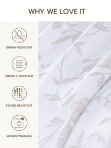 2/3pcs Supersoft Reversible Floral Print Duvet Cover Bedding Set, Vacay Style Lightweight Cloud-Like Feel Bedding, Wrinkle-Resistant, Shrink-Resistant, Duvet Cover*1 Pillowcase*1/2,Perfectly Fits Twin Full King Queen All Size Bed