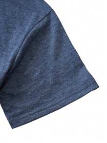 INAWLY Women's Fashionable And Retro Printed T-Shirt For Summer Graphic Tees Women Tops - Navy Blue - View 5