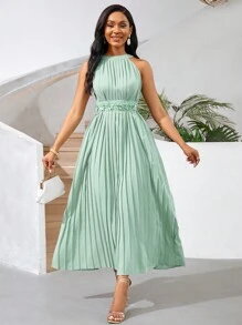 SHEIN Lady Summer Women Dresses Wedding Reception Dress 4th Of July Dress Wedding Reception Dress Lady Dress