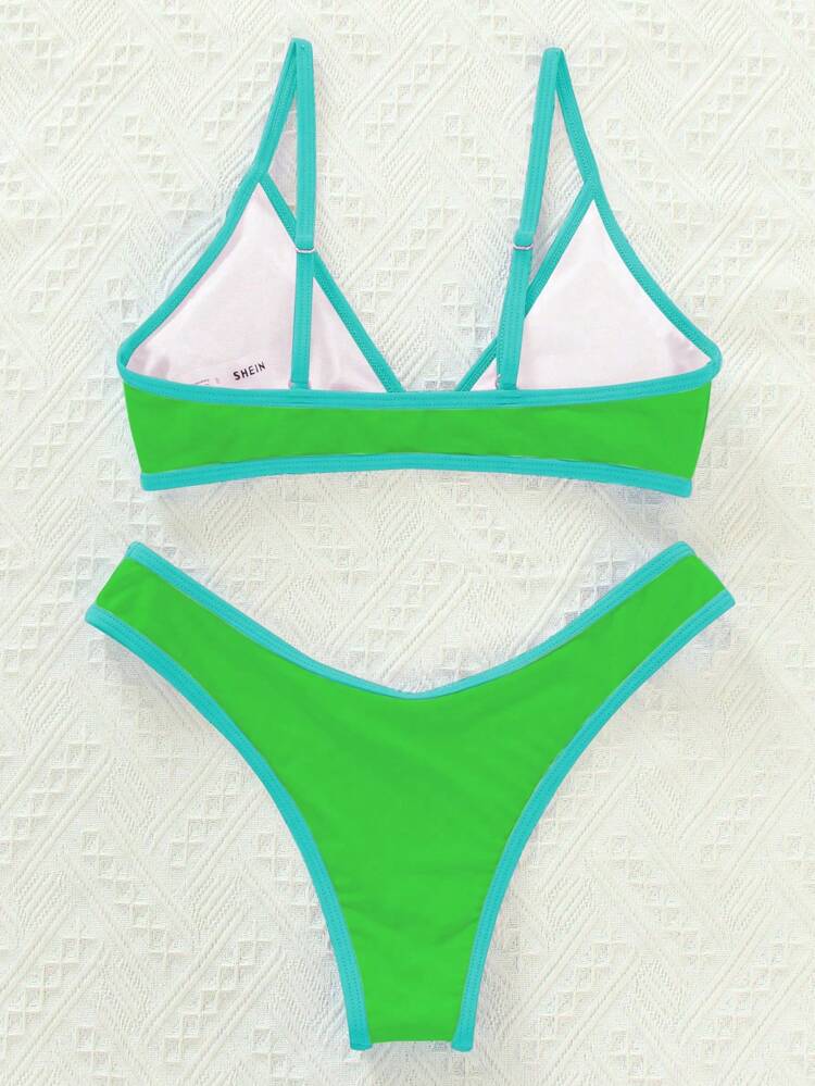 Women's Bikini Set With Fringe, Sexy Halter Neck Bikini Set For Vacation Summer Beach