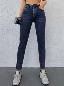 EURMUSE Women's Slim Fit Jeans - Blue - View 4