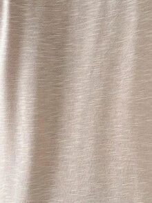 Chiquease 女款不對稱領口短袖寬鬆休閒T恤，夏季 - 杏色 - 查看 8