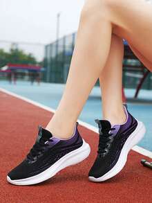 Women's Super Light And Comfortable Running Shoes: Perfect For Summer Jogging, Running And Tennis - Stabilizing And Balancing Shoes - Black - View 2