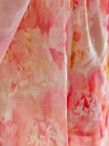 Soleia Đầm voan hoa lãng mạn thường ngày cỡ lớn cỡ A-Line cho kỳ nghỉ - Nhiều màu - Xem 4