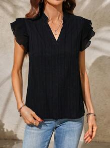 SHEIN Clasi Women's Plain & Simple Daily Comfortable Summer Shirt - White - View 3