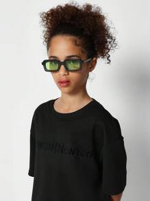 SUMWON Kids Unisex Oversized Fit Tee With Front Print