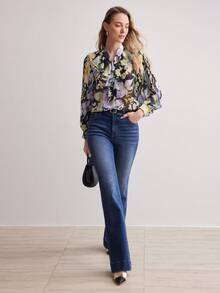 MOTF PREMIUM ÁO CÀO CỔ ĐÈN IN HOA - Nhiều màu - Xem 6