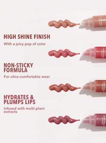 SHEGLAM Power Bouquet Lip Gloss-See It Through Shiny Tinted Moisturizing Lip Gloss Plumping Non-Sticky Lip Oil Repairing Camelia Extract Lip Care Lip Gloss Graduation Birthday Holiday Summer Fall Autumn Y2K Fancy Fashion Women Brand Makeup Cosmetic Beauty Party Beach Travel Camping Outdoors School Campus Trip Festivals Decor Gift Present Rose Girl Cosplay Best Color Charm Vibe