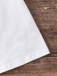 嬰兒男童復古酷炫賽車印花短袖T恤 - 白色 - 查看 4