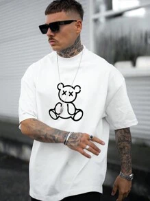 Áo thun nam Hoạt hình Giải trí - trắng - Xem 1