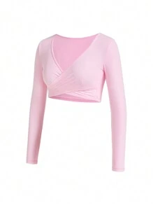 Easithlete Áo ba lỗ tập luyện thể thao tay Raglan may liền mạch 3 chiếc - Hồng - Xem 6