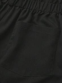 Calvaya Plus Size Women's Solid Color Simple Daily Shorts
