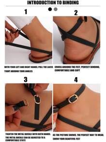 女款涼鞋 2024年新款軟底仙氣風格平底涼鞋附裙子，ins風格夏季海灘度假涼鞋