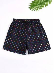 Surfspeed Men's Star Pattern Drawstring Casual Holiday Beach Shorts - Multicolor - View 1