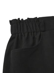 Calvaya Plus Size Women's Solid Color Simple Daily Shorts