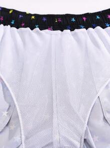 Surfspeed Men's Star Pattern Drawstring Casual Holiday Beach Shorts - Multicolor - View 6