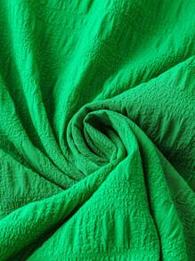 Franclia Damen Modisches und Elegantes Einfarbig Kurzarmkleid mit flatternden Ärmeln