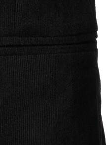 Calvornis Chaqueta de blazer casual tejida de manga larga con botones frontales y un solo color