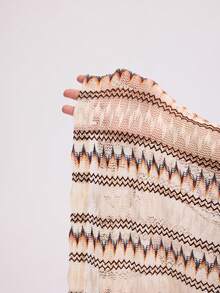 Forever 21 Men's Crochet Striped Kimono And Short Two-Piece Set - Blue and White - View 6