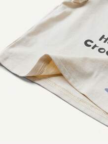 Cozy Pixies 嬰兒男童卡通鱷魚圖案短袖圓領T恤和純色短褲組合套裝，夏季 - 藍色 - 查看 9