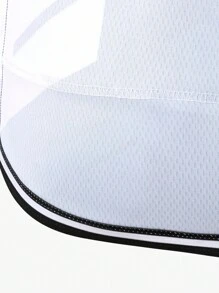 Manfinity Riding Maillot de ciclismo de manga corta con estampado de letra y animal, con cremallera