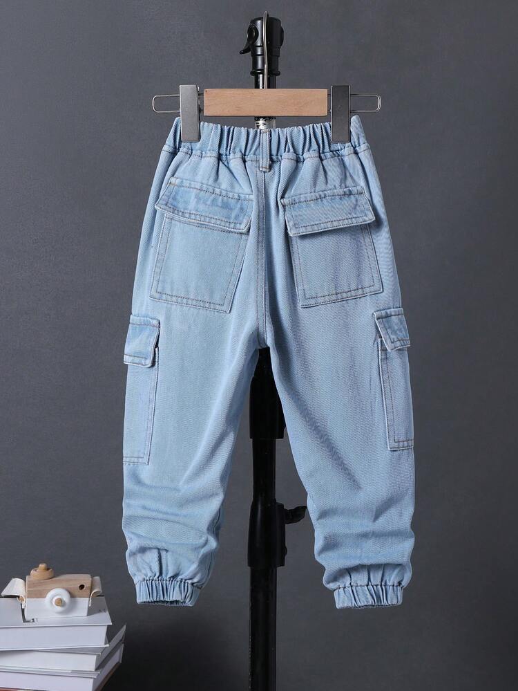 Young Boy Casual Loose Fit Workwear Jeans