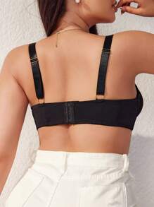 Plus Size Underwire Fashion Everyday Bra, 1pc