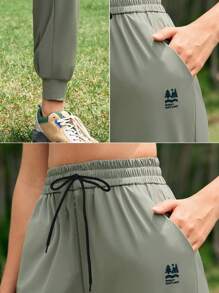 In My Nature Women's Woven Solid Color Outdoor Shorts With Pockets & Jogging Pants