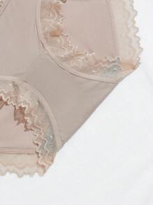 Quần lót nữ bán xuyên thấu ren lãng mạn, gói 3 chiếc - Nhiều màu - Xem 5