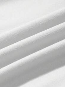 Claim Dot Men's Summer Character And Slogan Printed Round Neck Short Sleeve Casual T-Shirt - White - View 8