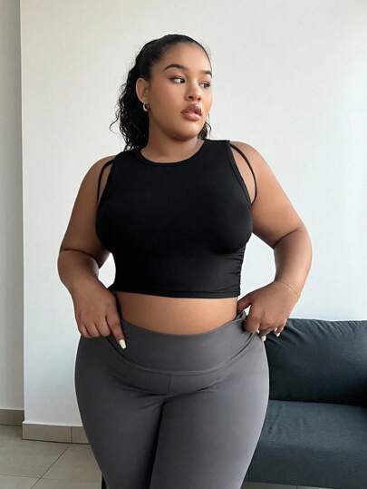 Forever 21 Plus Size Women's Summer Sports Fitness Top