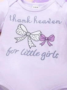 SHEIN Playful Pals 5pcs Newborn Baby Girls Floral Printed Bodysuits Summer Outfits