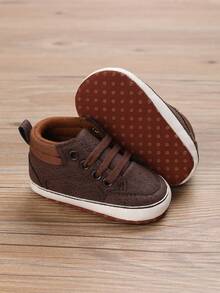 0-1岁婴儿软底休闲运动鞋，幼儿鞋，春秋季 - 棕色 - 查看 2