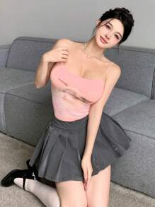 DAZY 女士貓咪印花休閒夏日上衣 - 粉色 - 查看 2