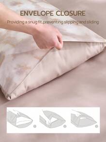 2/3pcs [100% Lyocell]Ultra Breathable & Refreshing Silky-Like Floral Printed Duvet Cover Bedding Set, Fashion Fabric Made From Wood, Moisture-Wicking & Cool-Touch For Hot Sleepers, Duvet Cover*1 Pillowcase*1/2 - Multicolor - View 9