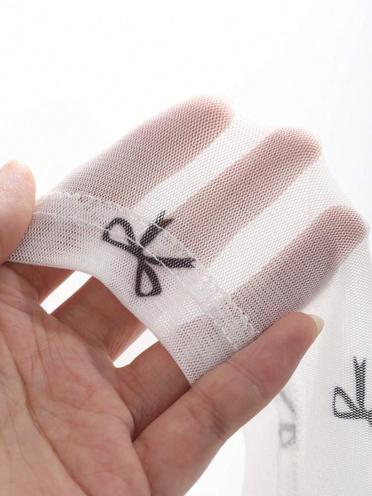 Women's Fashionable Sweet Bowknot Design Long Sleeve Top Sheer,Fall Women Clothes