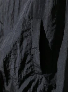 SHEIN Tween Boys Korean Style Letter Patched Zip Up Casual Sleeveless Jacket - Black - View 5