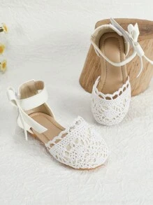 1pair Fashionable Comfortable Cute Girls Flat Shoes For Outdoor Parties And Dances