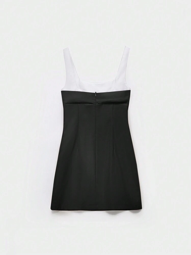 Patchwork Slim Fit Women Cocktail Dress For Formal Occasions